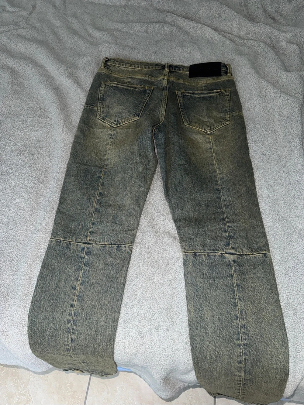 PURPLE Men's Slim Jeans in Washed Black - Size 30
